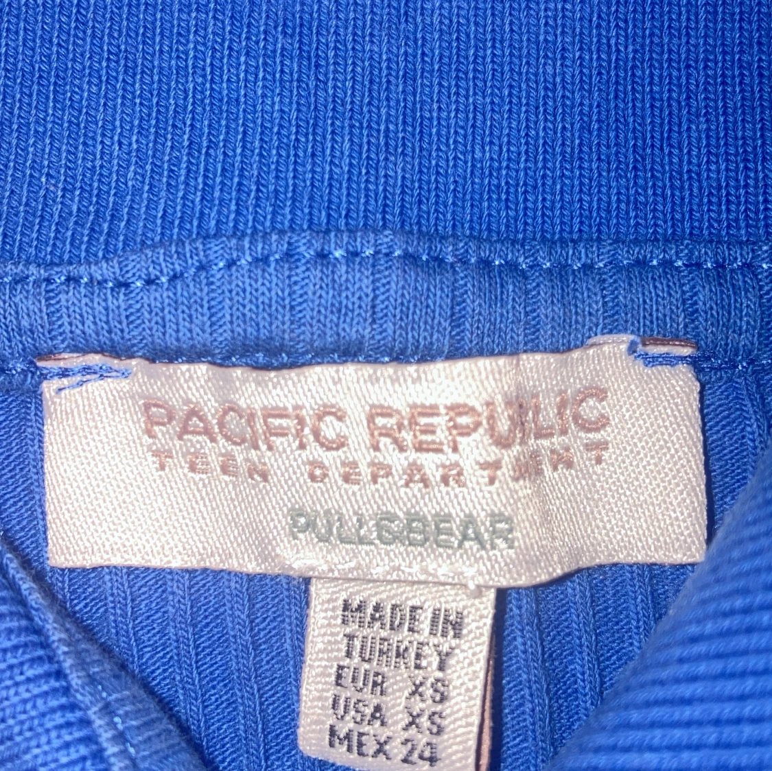Blå ribbad topp från Pull&Bear - 92