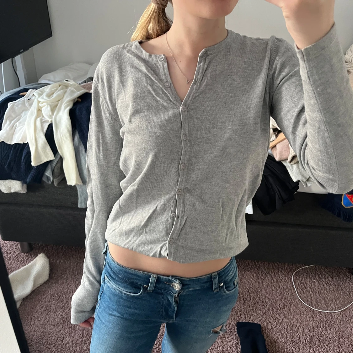 Grå kofta från Saint Tropez