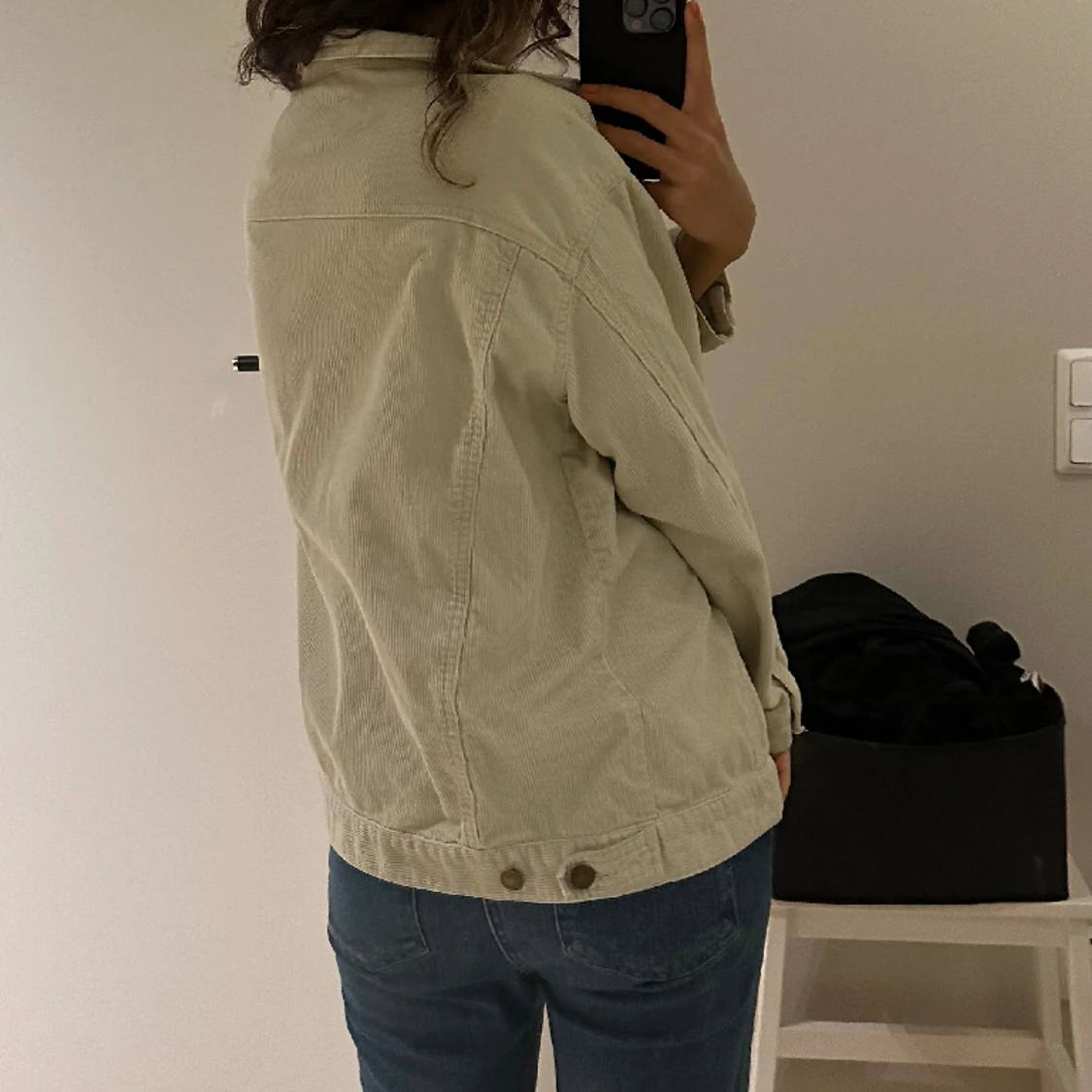 Beige/ kräm oversized jacka - 90