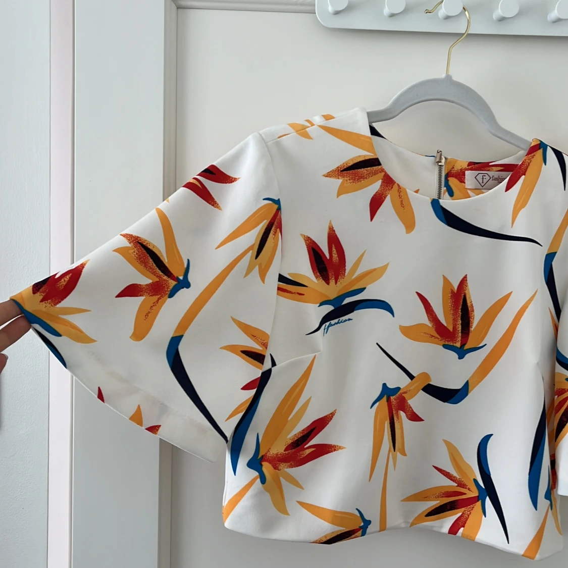 Lite oversized cropped tröja  - 90