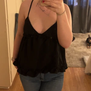 Linne - Svart jätte fint linne. Storlek S