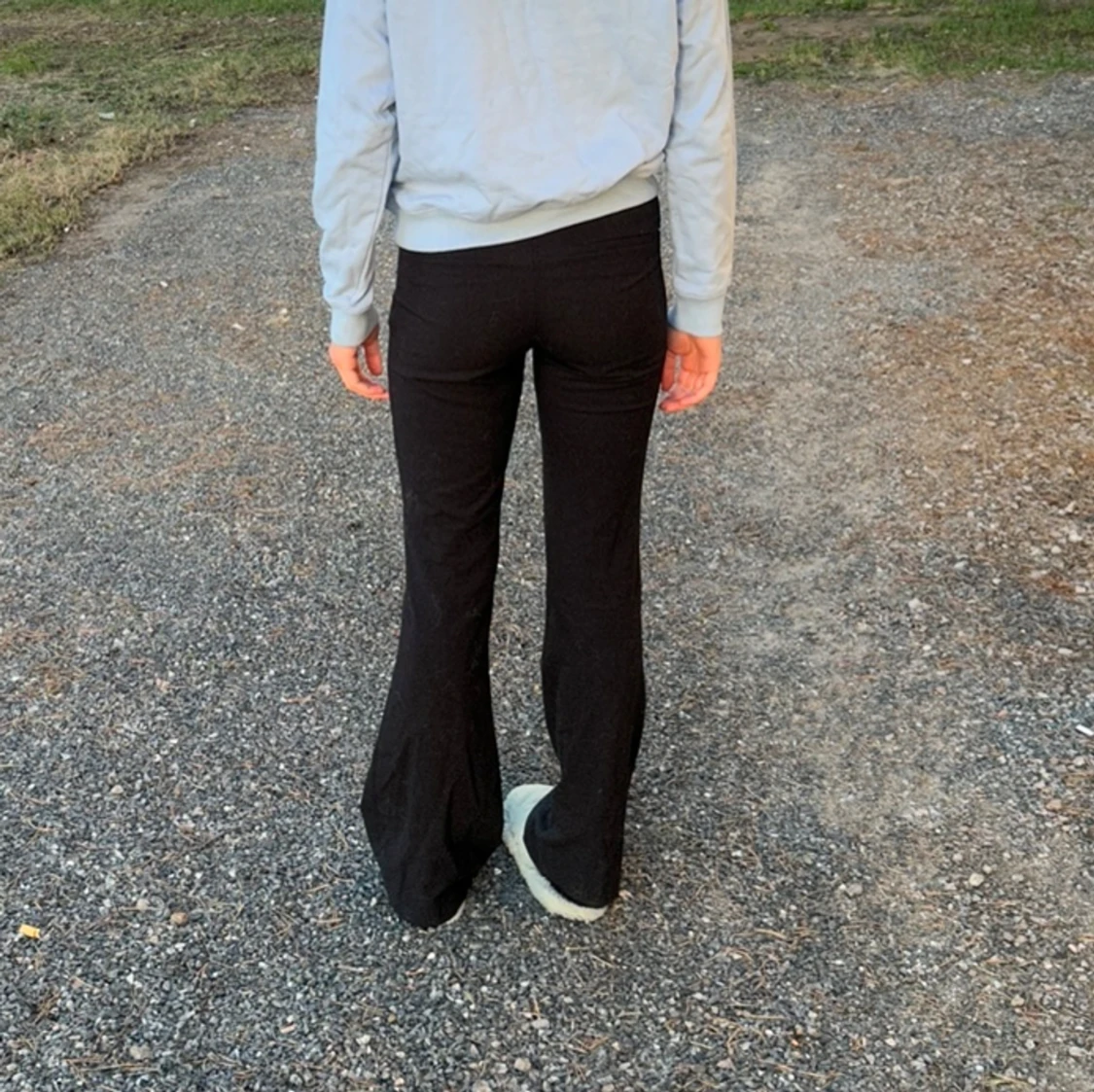 Snygga kostymbyxor, bootcut midwais - 90