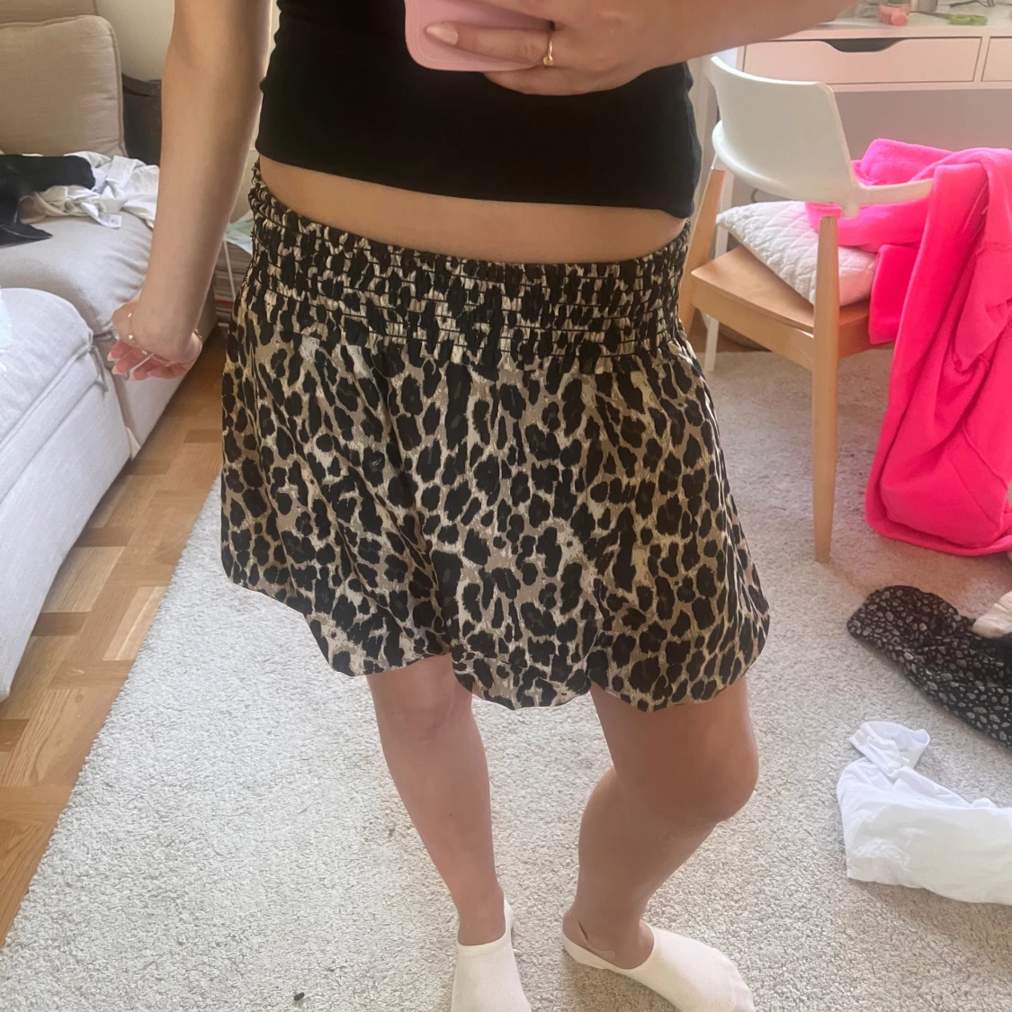 Leopard kjol 