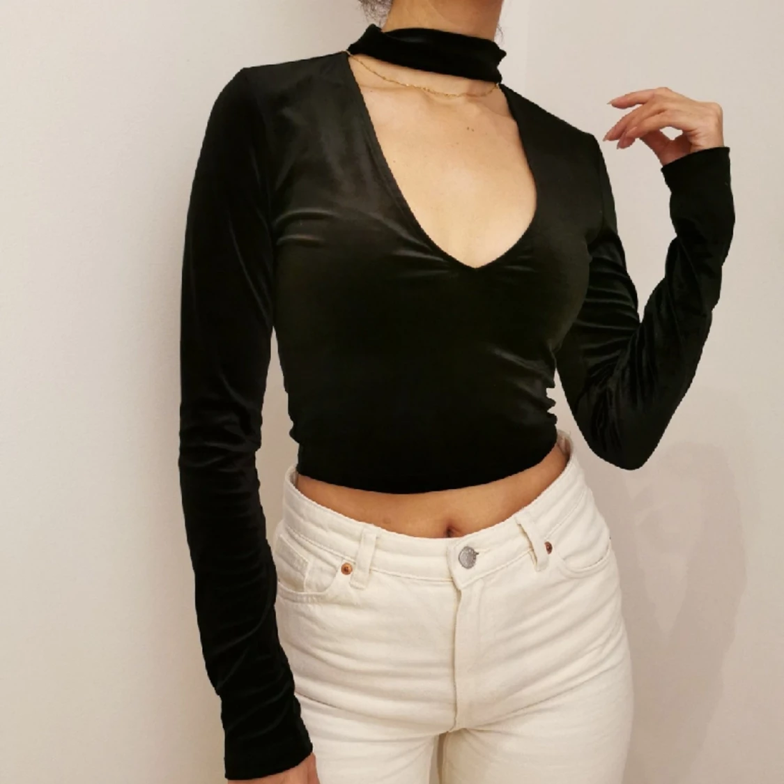 Svart topp i stl XS/S