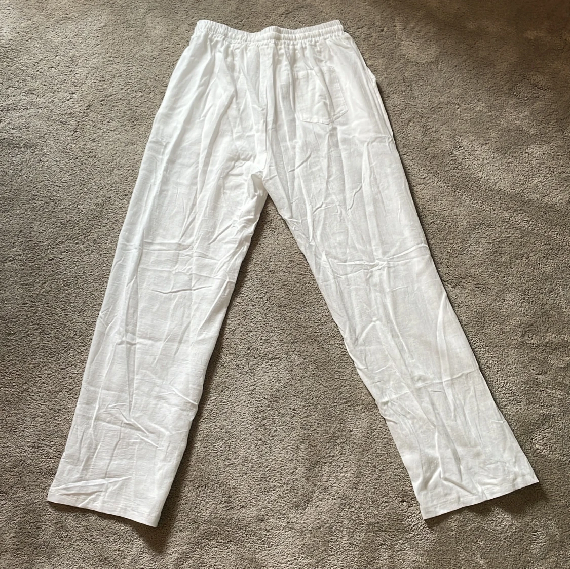 Linnebyxor vita  - 90