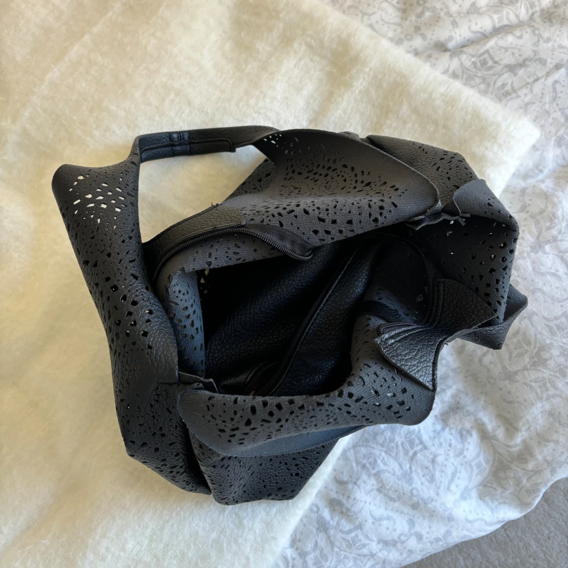 Svart shopper väska  - 90