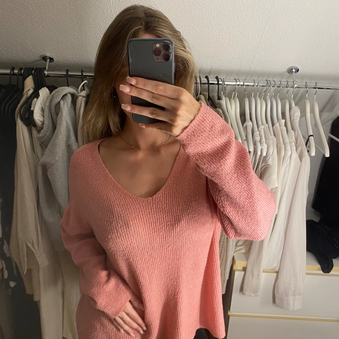 Rosta stickad tröja - 90