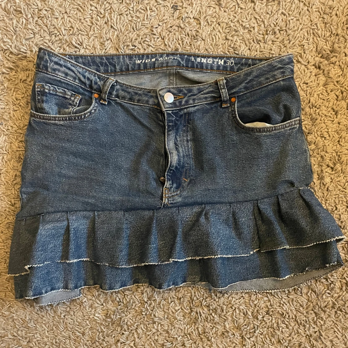 volang jeans kjol  - 91