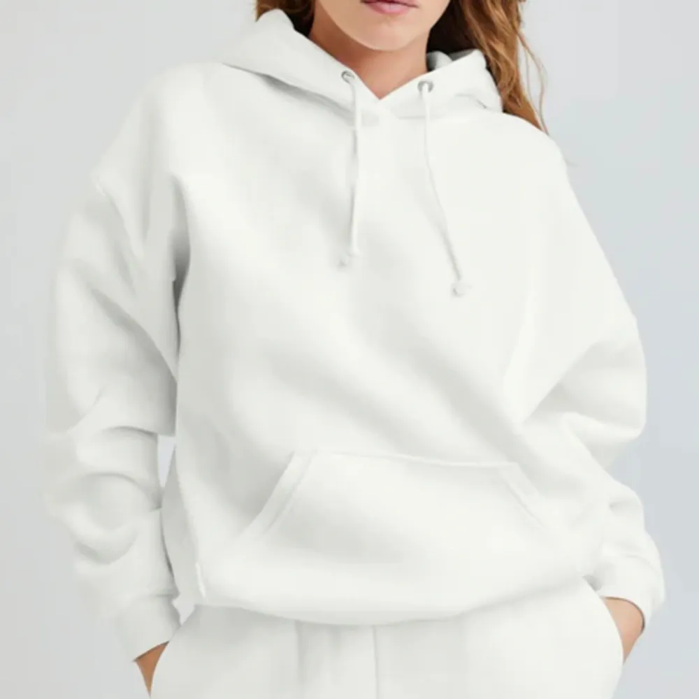 Säljer min vita hoodie köpt för 399 kr från BikBok, säljer för 150 kr! Den är i strl XS men passar S/M. Hör av dig för fler bilder🤍. Hoodies.