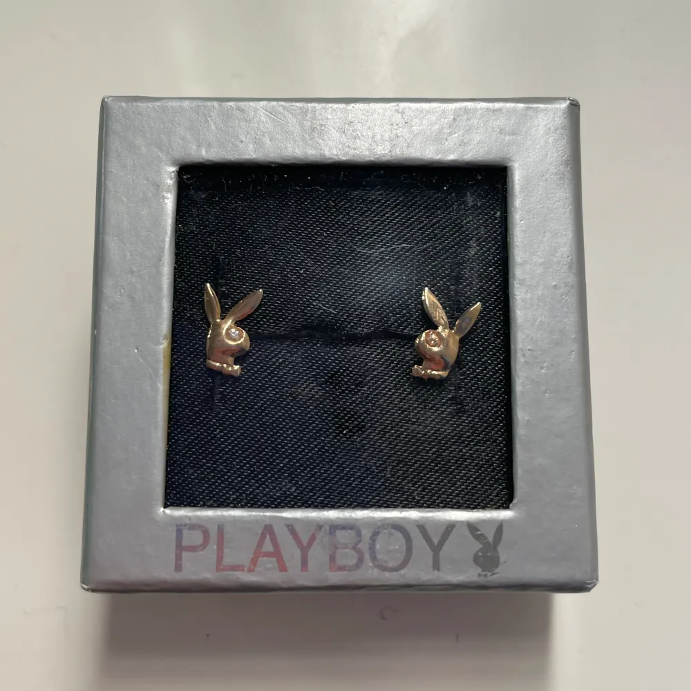 Säljer dessa snygga Playboy örhängen, aldrig använt. Accessoarer.