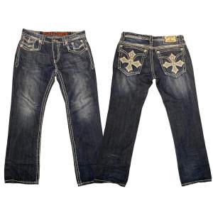 Riktigt Coola Olimp Jeans 🐦Model: Mike Fit, Bootcut W36 L32 🐦Dags att rensa boet så skriv innan ni köper 🐦