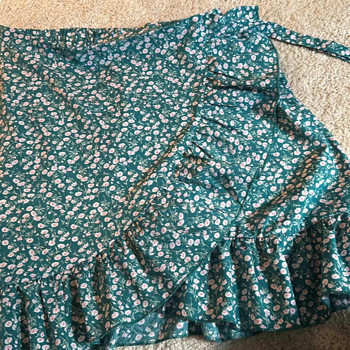 Grön möstrad omlottkjol  - 91