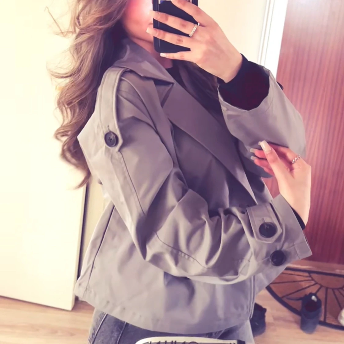 NELLY cropped trenchcoat  - 91