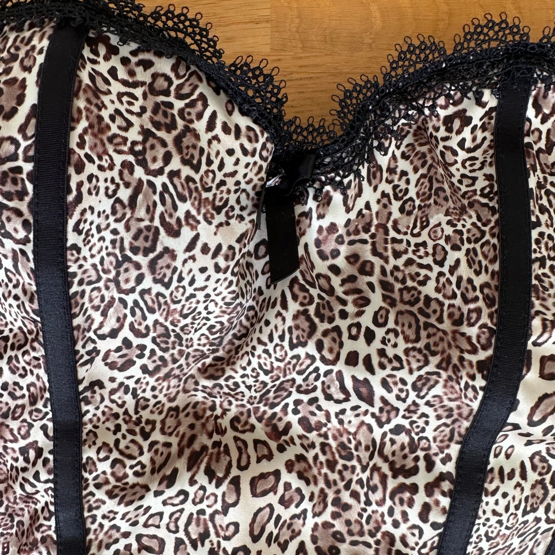 Leopardmönstrad korsett - 90
