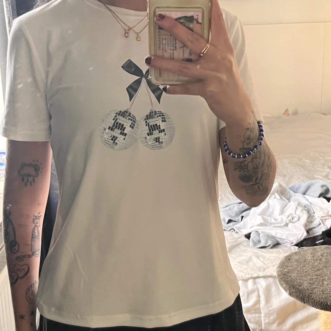 T-shirt med tryck  - 91