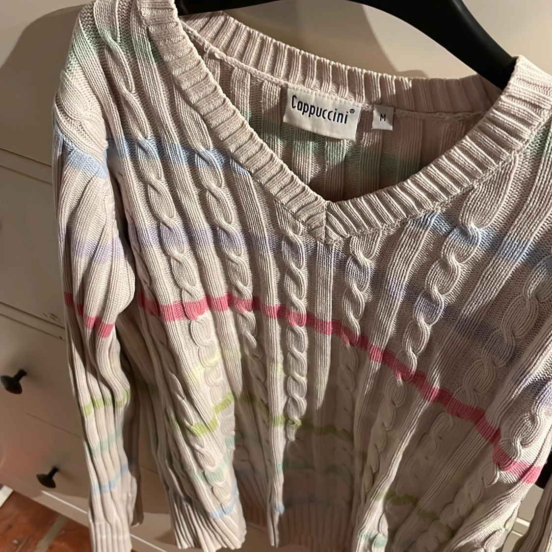 Regnbågig stickad tröja - 91