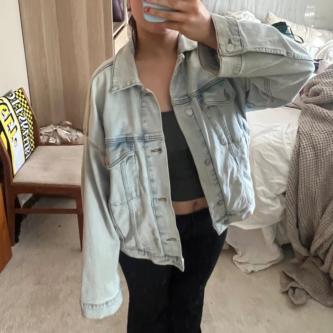 Oversized jeansjacka - 90