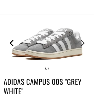 Gråa Adidas Campus skor - Så sjukt snygga gråa Adidas Campus skor!💗Dom är ganska använda men inga defekter eller så💘