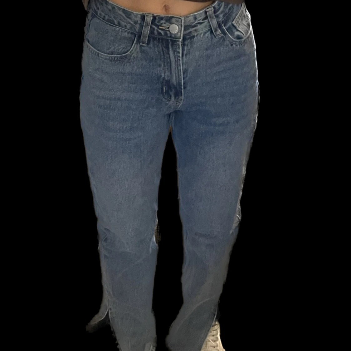 Jeans med slit  - 90