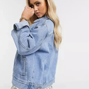 Blå jeansjacka  - Superfin jeansjacka i storlek 36💘 