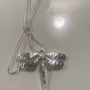 Halsband  - Säljer detta halsband me en trollslända! Bra skick rätt lång i längden, går säkert att förkorta💋