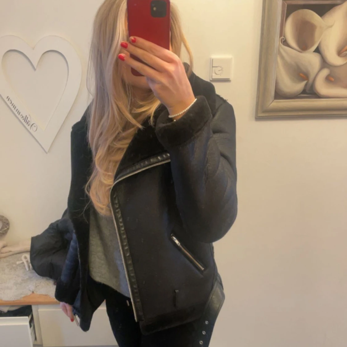 fodrad fejkläderjacka - 91