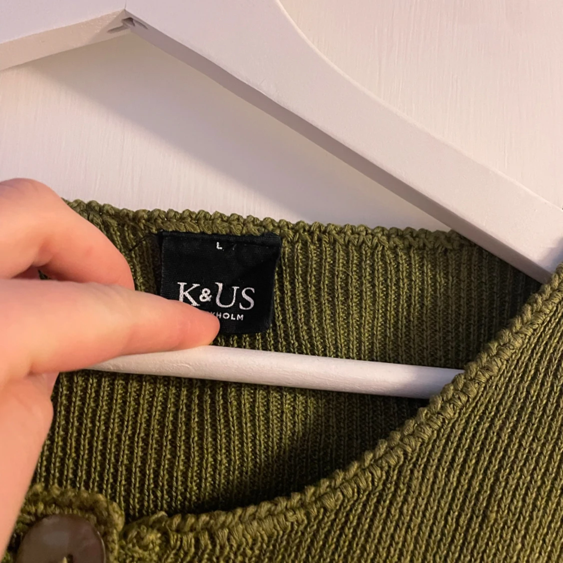 Superfin grön kofta - 91