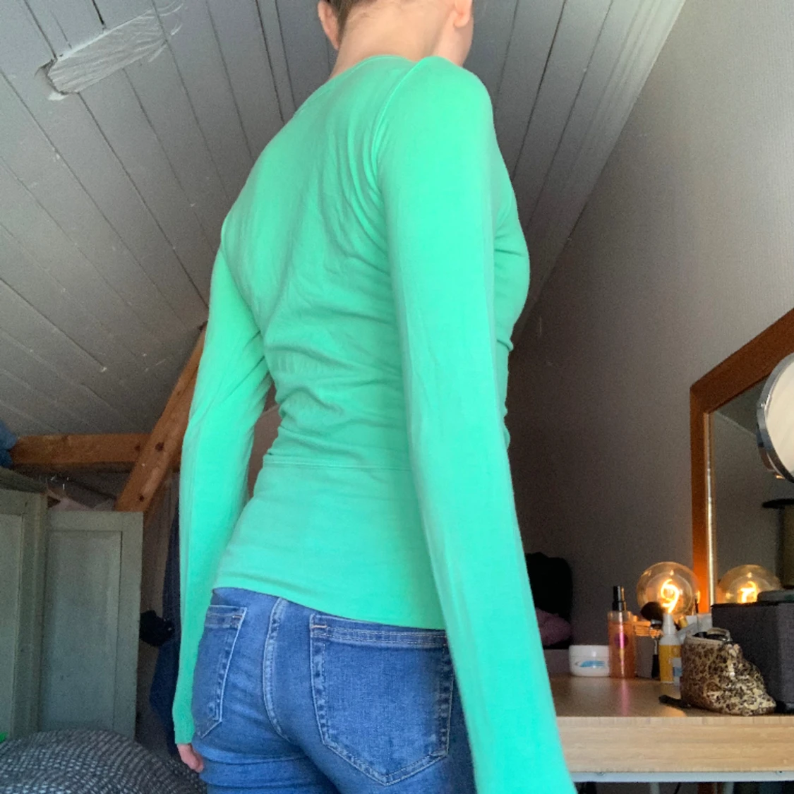 Grön långärmad tröja🫶🏼 - 91