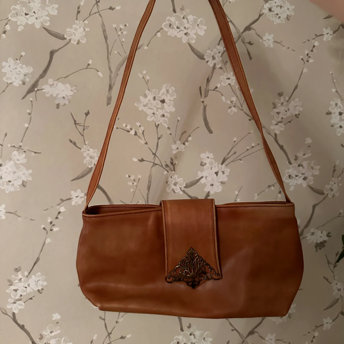 Brun vintage handväska 