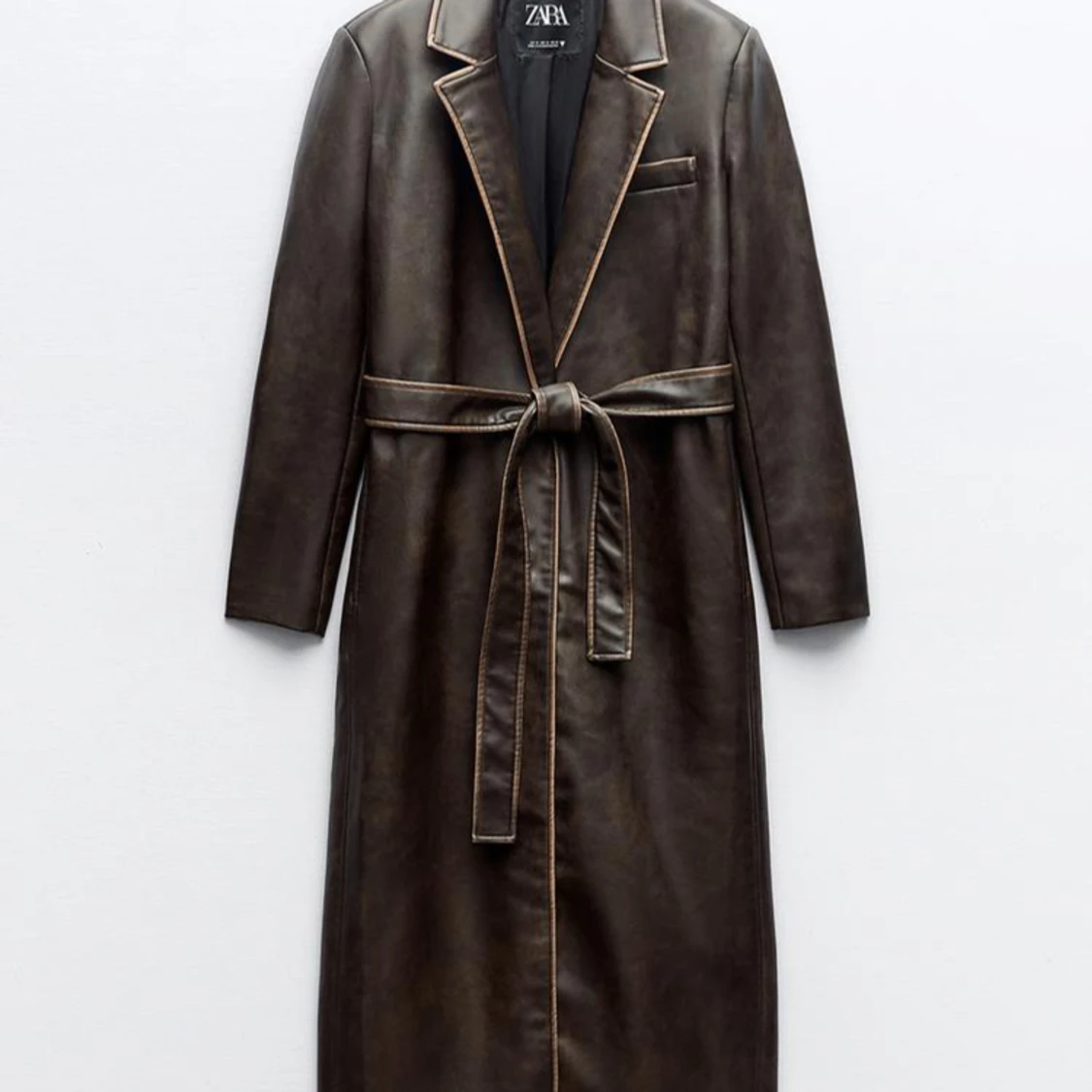 Zara faux leather coat (size S)