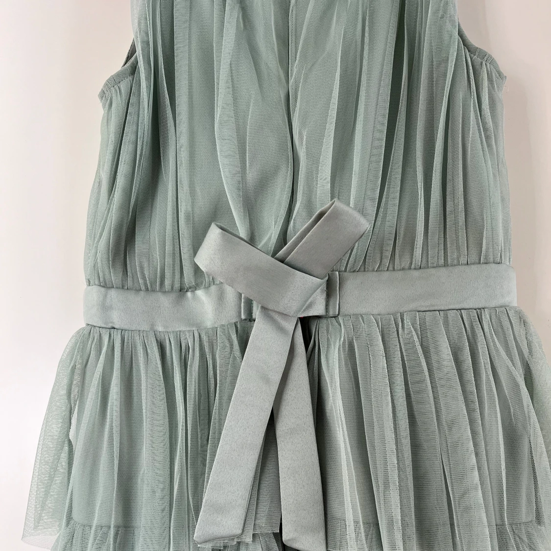 Mintgrön volang klänning - 91