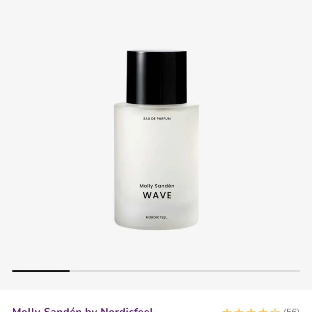 Molly Sandéns parfym ”wave” 🤍 luktar helt otroligt och är endast testad‼️ pris kan definitivt diskuteras🫶🏼 nypris 599kr. Accessoarer.