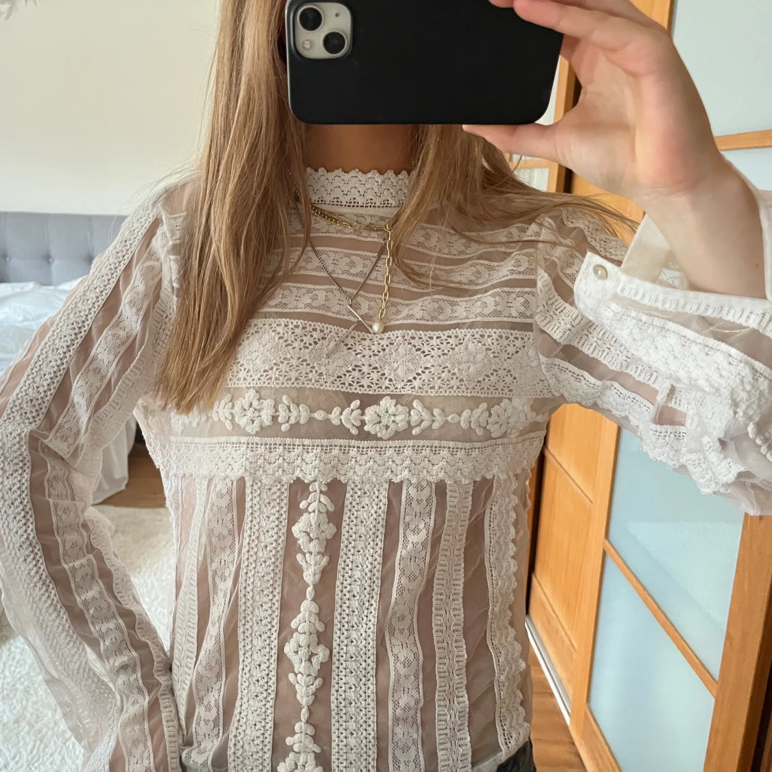 Spets topp - 90
