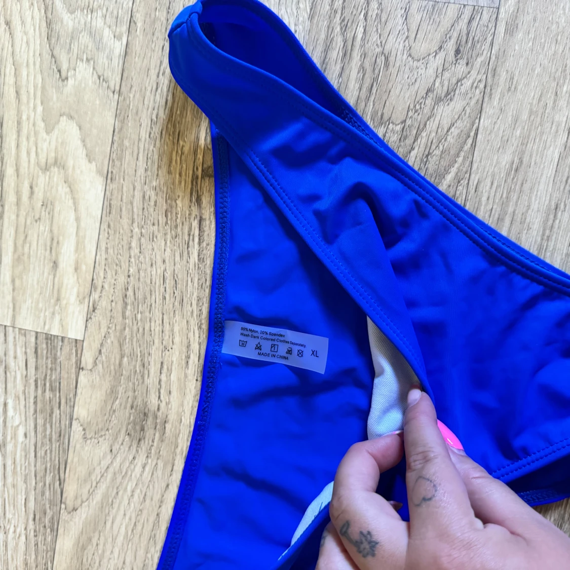 Blå bikiniunderdel - 91