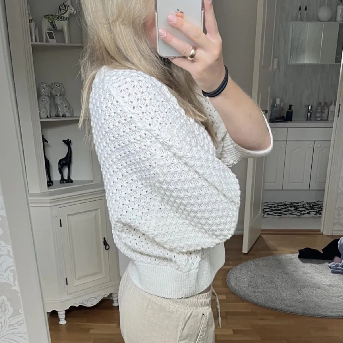 Stickad trekvarts tröja ifrån Lindex💗 - 90