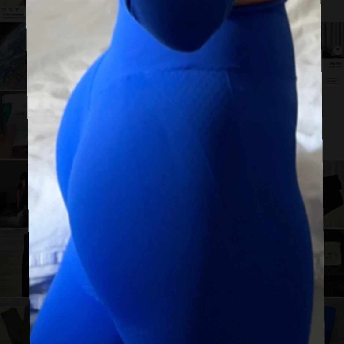 Blå träningstights  - 91