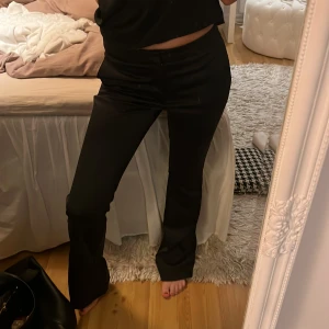 Lågmidjade kostymbyxor - Lågmidjade kostymbyxor i lite tjockare silkesaktigt material! 