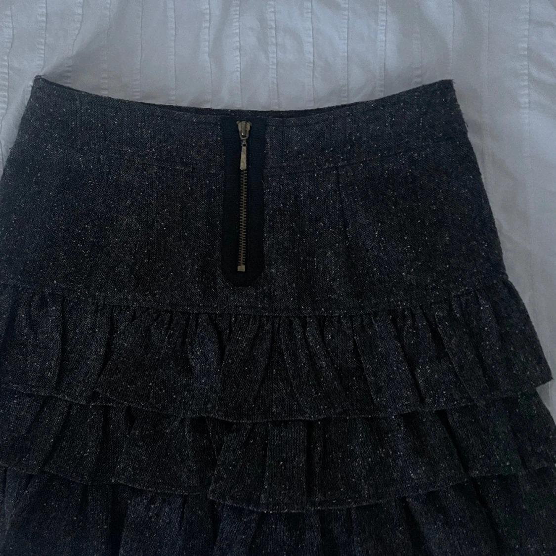 Kort tweed kjol  - 91