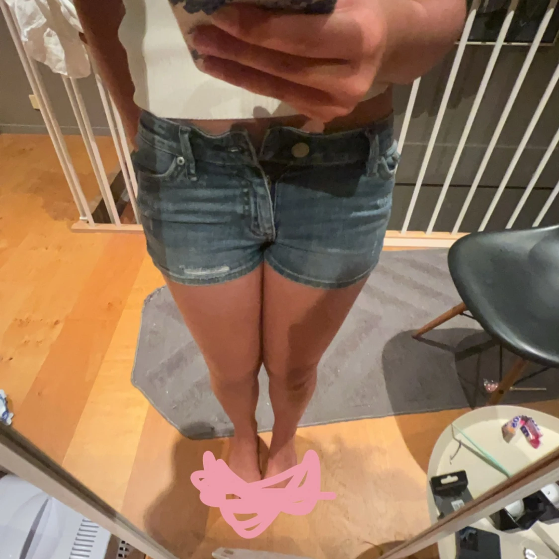 Blåa shorts 