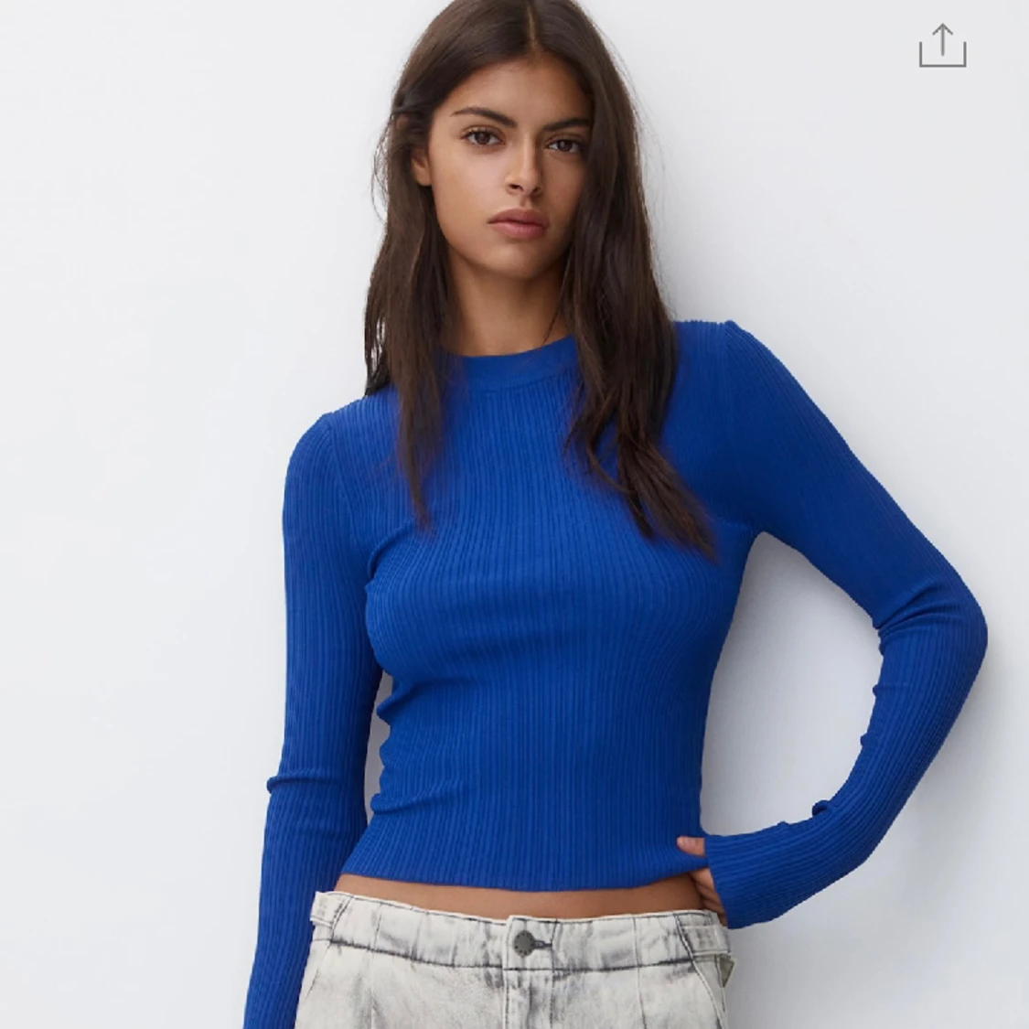 Blå långärmad tröja