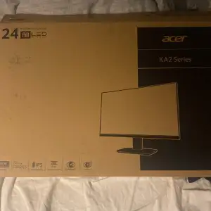 Acer skärm 23,8 tum knappt använd bra till tex ps4 eller dator 