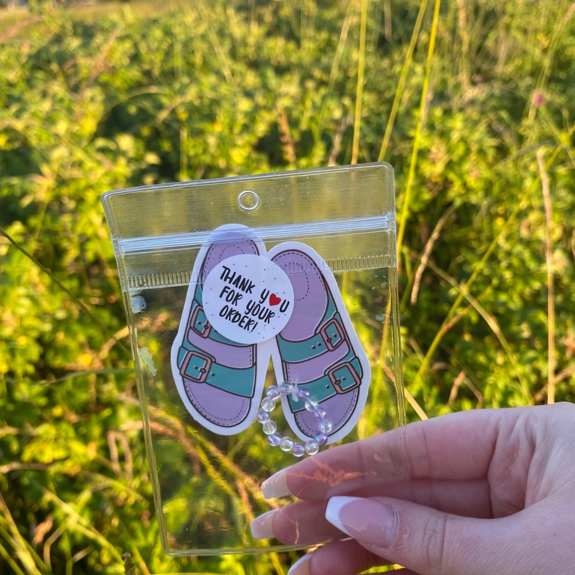 Genomskinlig/lilla ringđ