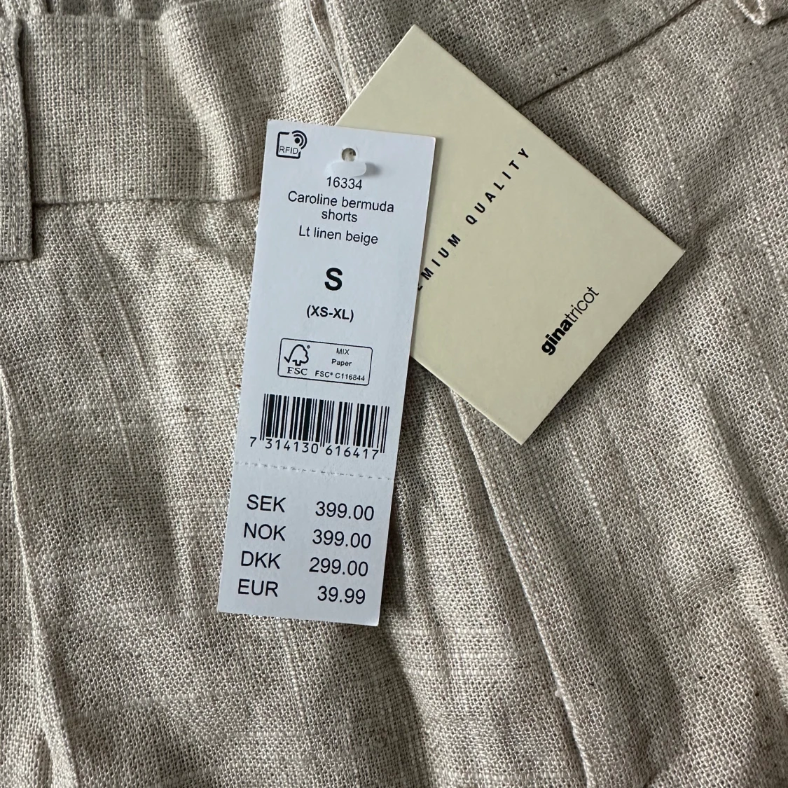 Nya Linneshorts  - 90