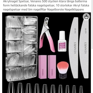 Nagelkit - Säljer ett nagelkit jag köpt på amazon. Fungerar jättebra och håller precis som på salong. Säljer enbart pga mitt tålamod inte håller för sånna här grejer.  skulle säga att detta är enklare än gele på burk då det är ungefär som att måla med nagellack