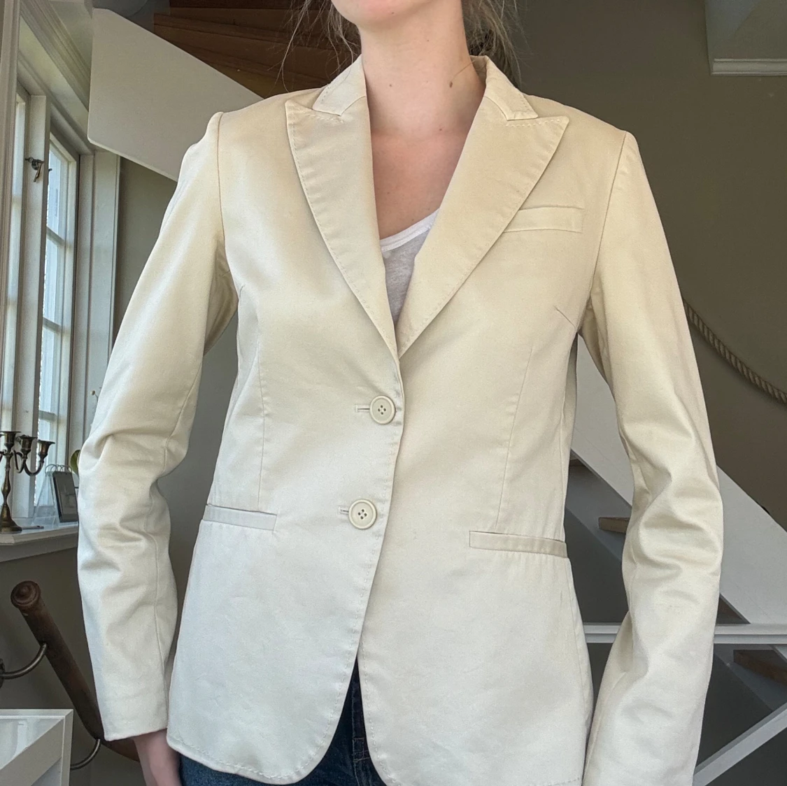 Beige blazer/kavaj - 90