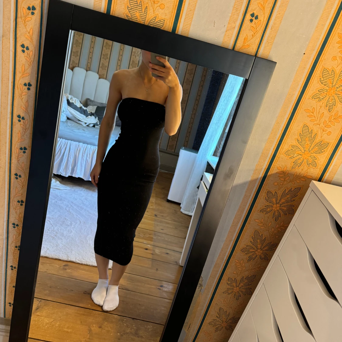 Svart bandeau klänning  - 91