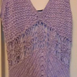 fin strandklänning - lång lila strandklänning i fint skick