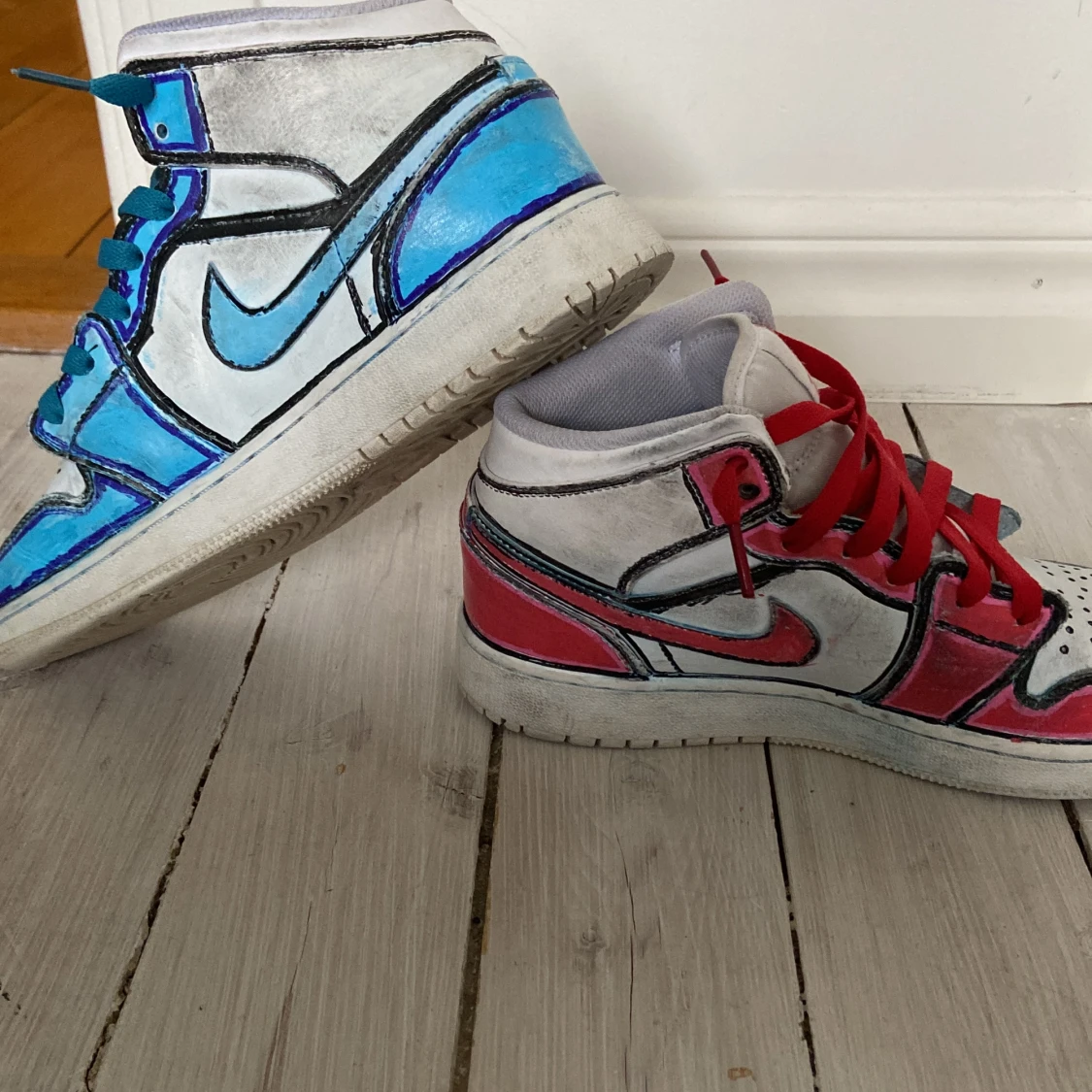 Customized Jordan 1 mid - 90