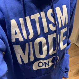Säljer denna feta ”autism mode on” hoodie!  9/10 skick Skriv för fler frågor eller funderingar👌