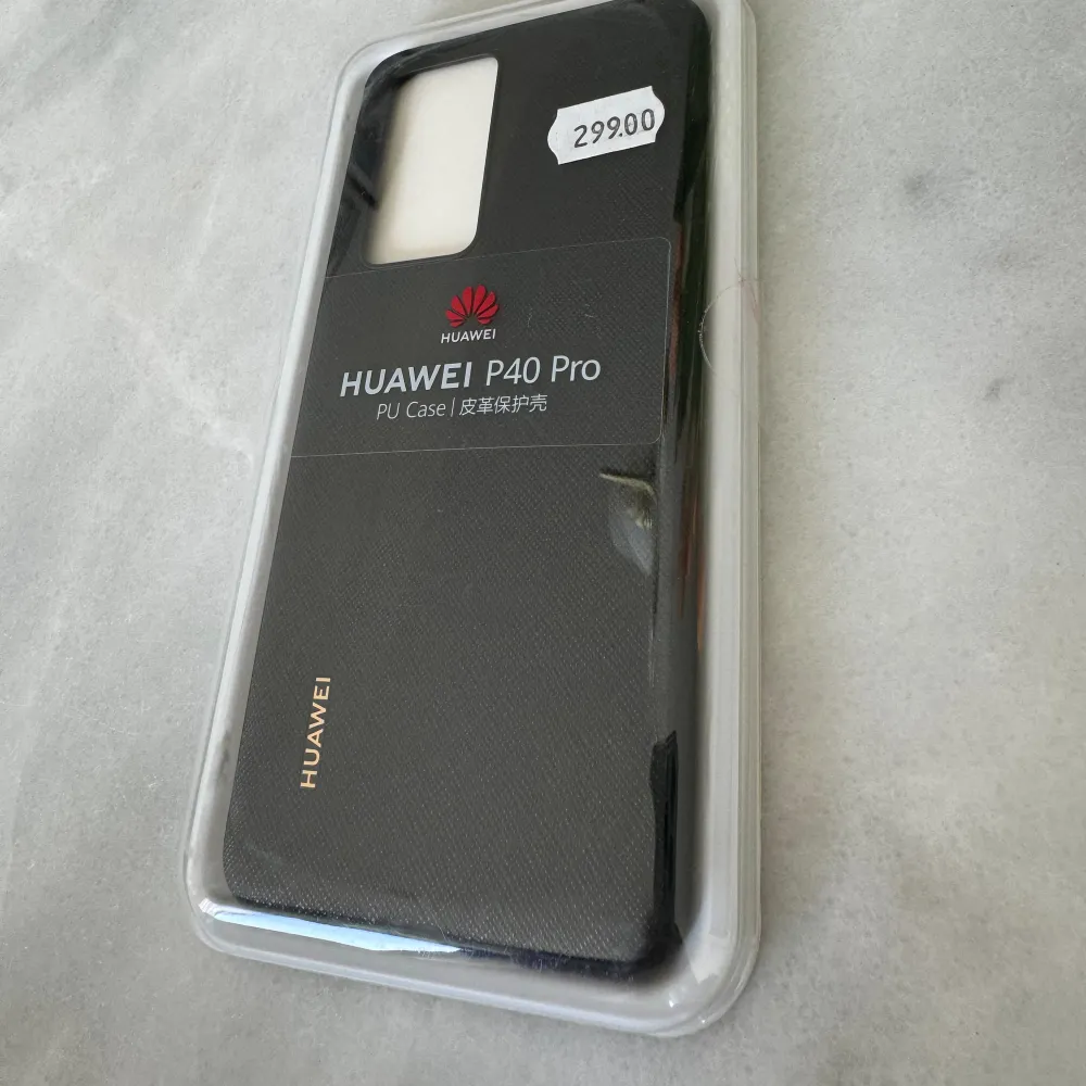 Fabriksnytt Huawei P40. Svart.   Mobilskal. . Övrigt.